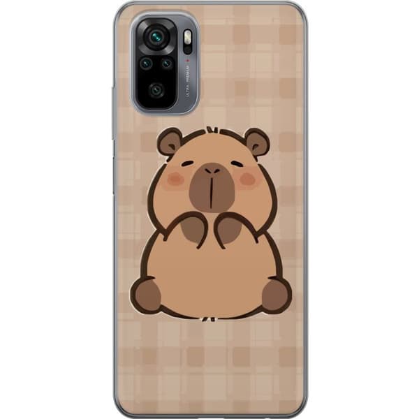 Xiaomi Redmi Note 10 Genomskinligt Skal Mobilskal kawaii capybara flera figurer japansk stil