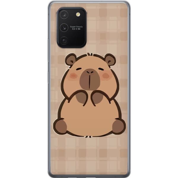 Samsung Galaxy S10 Lite Läpinäkyvä kuori Mobilskal kawaii capybara flera figurer japansk stil