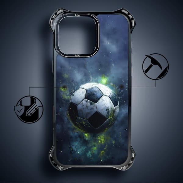 iPhone 15 Pro Cover IBIZU DropGuard Ultra med MagSafe, #Move, Football