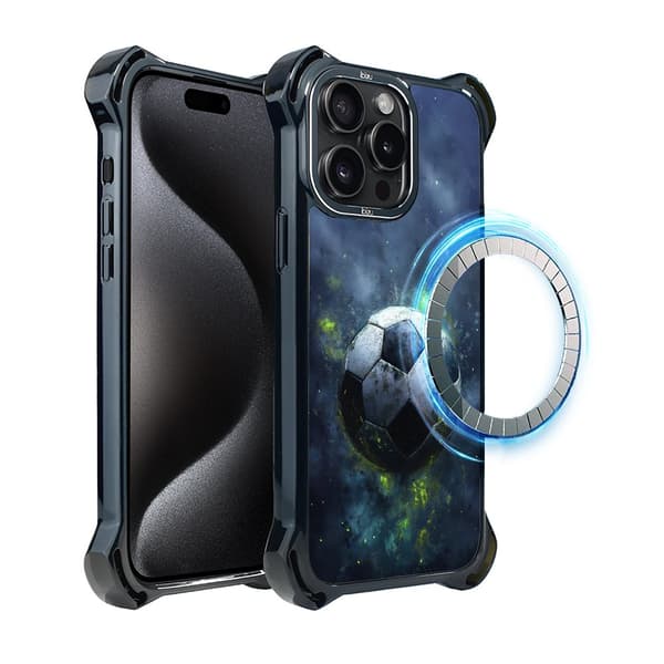 iPhone 15 Pro Cover IBIZU DropGuard Ultra med MagSafe, #Move, Football