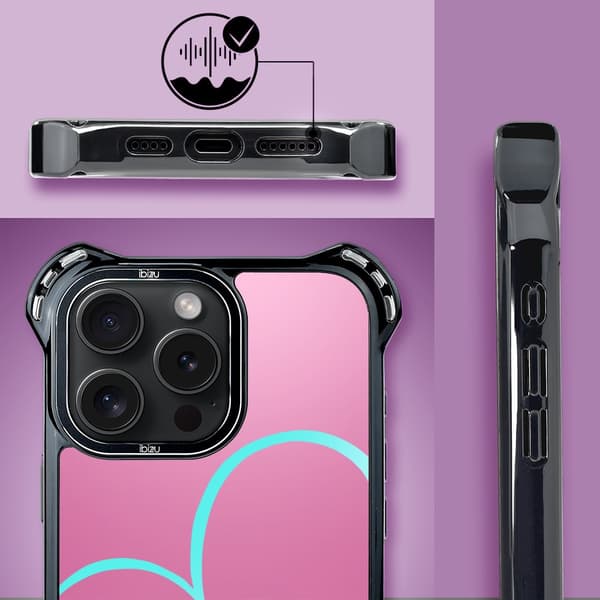Etui til iPhone 15 Pro IBIZU DropGuard Ultra med MagSafe, #Move, Pump it love