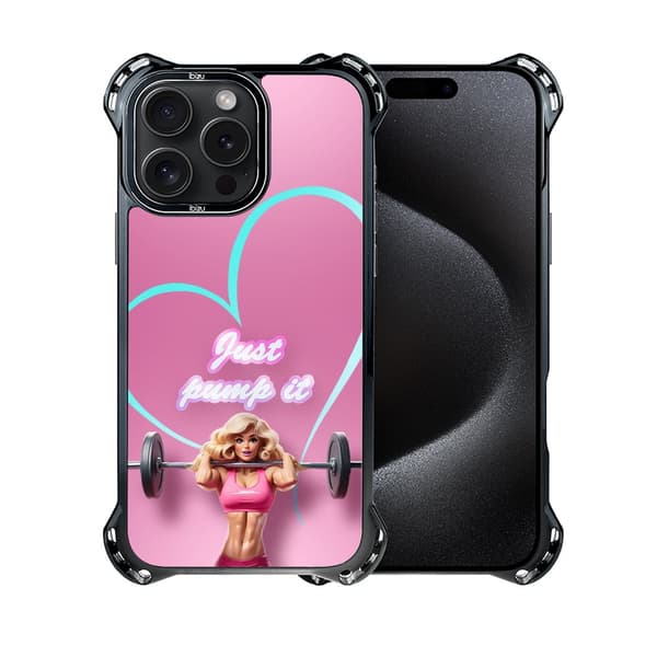 Etui til iPhone 15 Pro IBIZU DropGuard Ultra med MagSafe, #Move, Pump it love