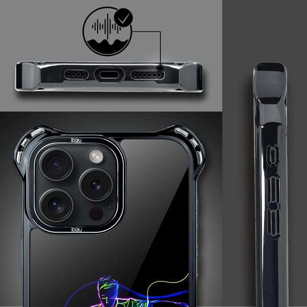 Etui til iPhone 14 Pro IBIZU DropGuard Ultra med MagSafe, #ElectroMove, Power of football