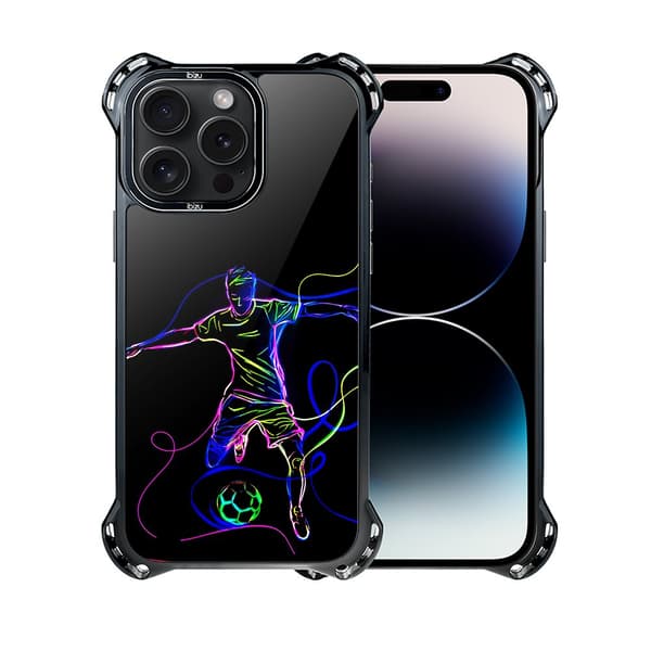 Etui til iPhone 14 Pro IBIZU DropGuard Ultra med MagSafe, #ElectroMove, Power of football
