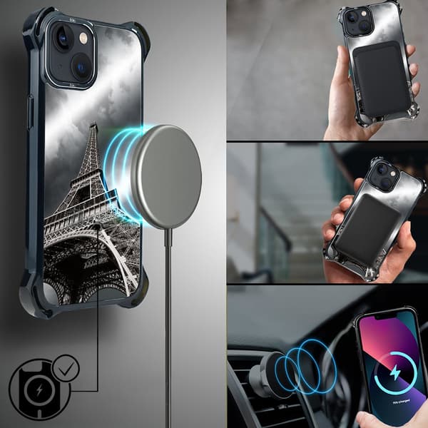 iPhone 13-skal IBIZU DropGuard Ultra med MagSafe, Noir City, Eiffeltornet