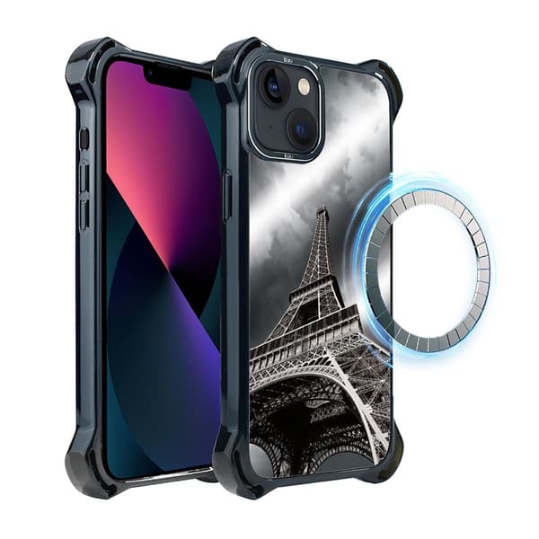 iPhone 13-skal IBIZU DropGuard Ultra med MagSafe, Noir City, Eiffeltornet