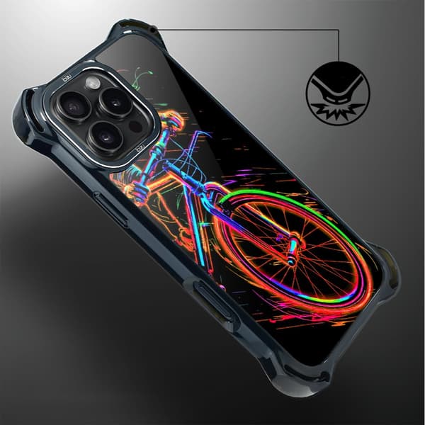 iPhone 16 Pro-cover IBIZU DropGuard Ultra med MagSafe, #ElectroMove, cykelvibration
