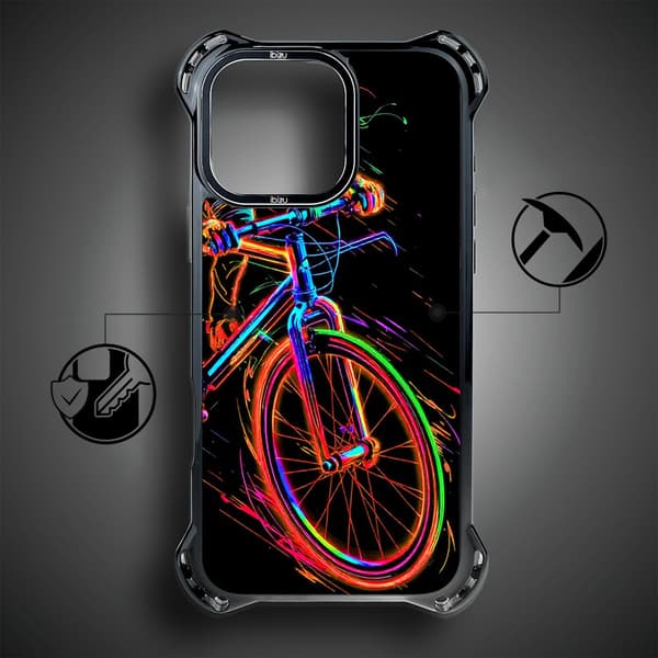 iPhone 16 Pro-cover IBIZU DropGuard Ultra med MagSafe, #ElectroMove, cykelvibration