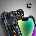 Miniatyrbillede 3 af 8: iPhone 14 IBIZU DropGuard Ultra-cover med MagSafe, Pastel Bloom, Midnight Garden