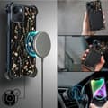 Miniatyrbillede 8 af 8: iPhone 14 IBIZU DropGuard Ultra-cover med MagSafe, Pastel Bloom, Midnight Garden