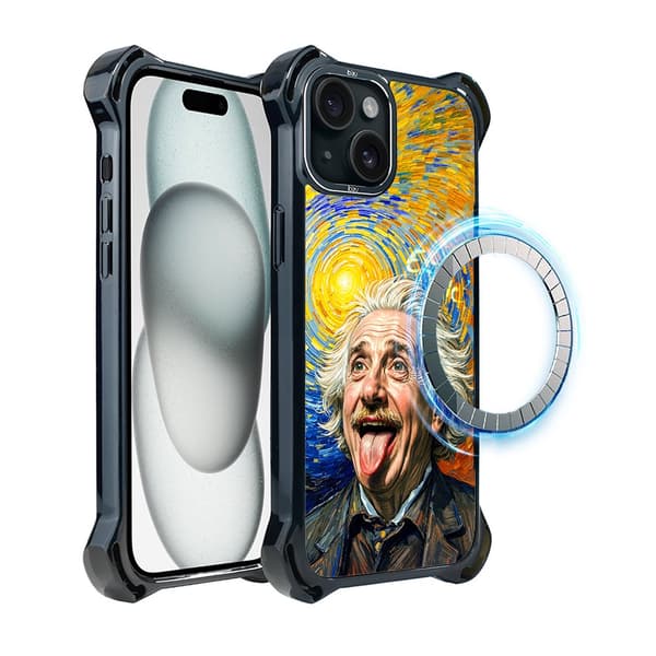 IBIZU DropGuard Ultra iPhone 15 Plus-fodral med MagSafe, Einstein