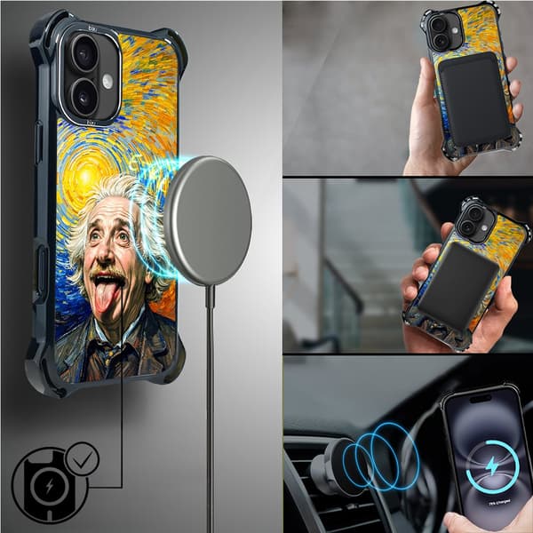 IBIZU DropGuard Ultra iPhone 16 fodral med MagSafe, Einstein
