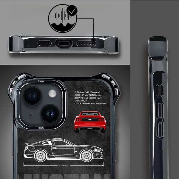 Etui til iPhone 14 IBIZU DropGuard Ultra med MagSafe, TechDrive, GT V8 “Coyote”