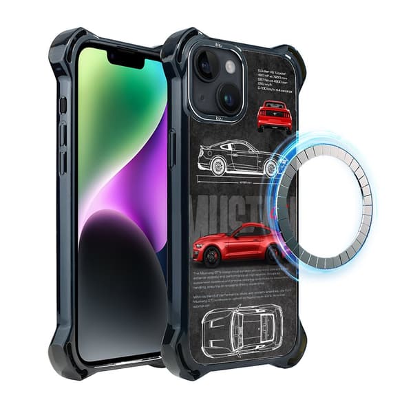 Etui til iPhone 14 IBIZU DropGuard Ultra med MagSafe, TechDrive, GT V8 “Coyote”