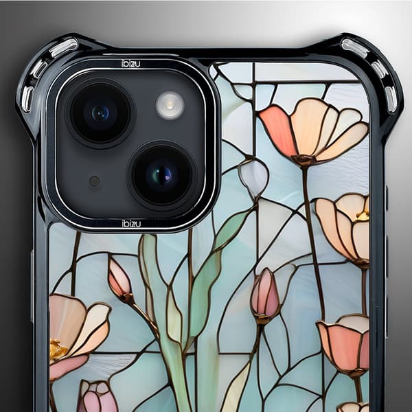 iPhone 14 Plus-skal IBIZU DropGuard Ultra med MagSafe, Glass Colors, Wildflower Whisper