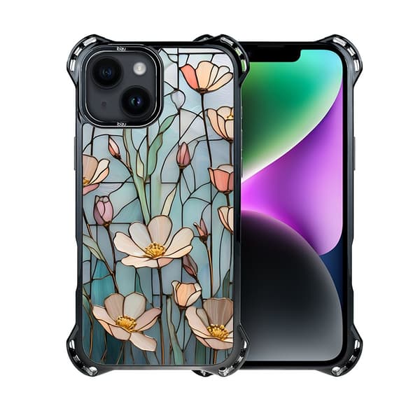 iPhone 14 Plus-skal IBIZU DropGuard Ultra med MagSafe, Glass Colors, Wildflower Whisper