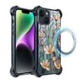 Miniatyrbild 1 av 8: iPhone 14 Plus-skal IBIZU DropGuard Ultra med MagSafe, Glass Colors, Wildflower Whisper