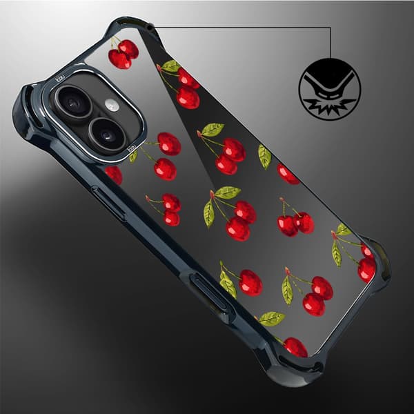 iPhone 16 Plus IBIZU DropGuard Ultra-cover med MagSafe, Midnight, Cherry Night
