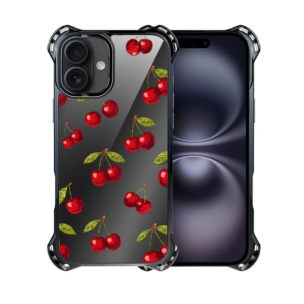 iPhone 16 Plus IBIZU DropGuard Ultra-cover med MagSafe, Midnight, Cherry Night