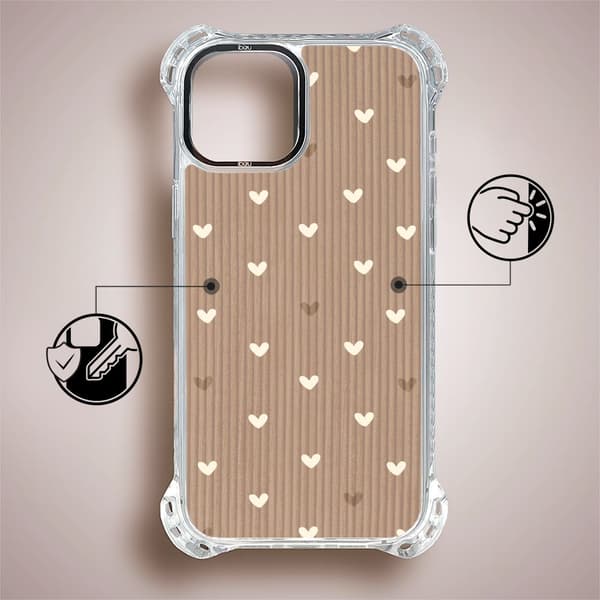 iPhone 14 Plus IBIZU DropGuard Ultra Cover med MagSafe, Boho, Powder Hearts