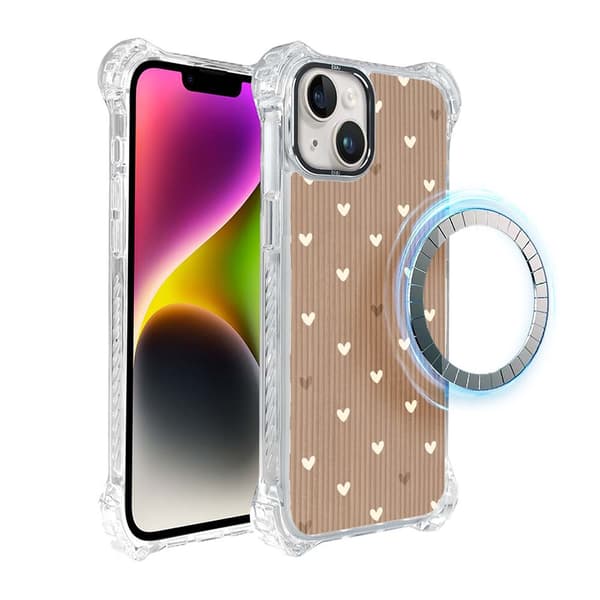 iPhone 14 Plus IBIZU DropGuard Ultra Cover med MagSafe, Boho, Powder Hearts