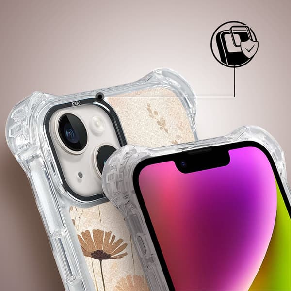 iPhone 14 Plus IBIZU DropGuard Ultra-skal med MagSafe, Boho, Blomsteräng