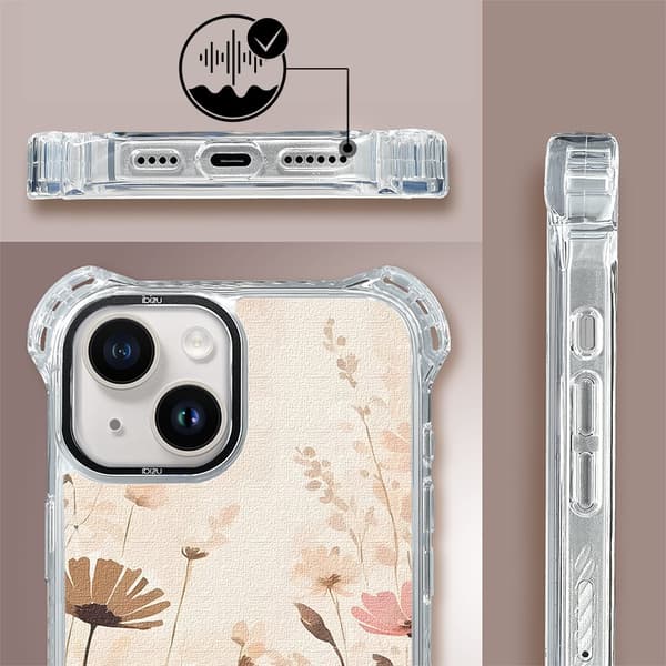 iPhone 14 Plus IBIZU DropGuard Ultra-skal med MagSafe, Boho, Blomsteräng