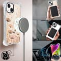 Miniatyrbild 8 av 8: iPhone 14 Plus IBIZU DropGuard Ultra-skal med MagSafe, Boho, Blomsteräng
