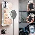 Miniatyrbillede 8 af 8: iPhone 16 IBIZU DropGuard Ultra-cover med MagSafe, Boho, Blomstereng