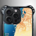 Miniatyrbild 5 av 8: Fodral till iPhone 14 Pro Max IBIZU DropGuard Ultra med MagSafe, Världskartor, Dubai