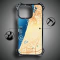 Miniatyrbild 7 av 8: Fodral till iPhone 14 Pro Max IBIZU DropGuard Ultra med MagSafe, Världskartor, Dubai