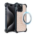 Miniatyrbild 1 av 8: iPhone 15 Pro Max IBIZU DropGuard Ultra-skal med MagSafe, Boho, Delikat leopardmönster