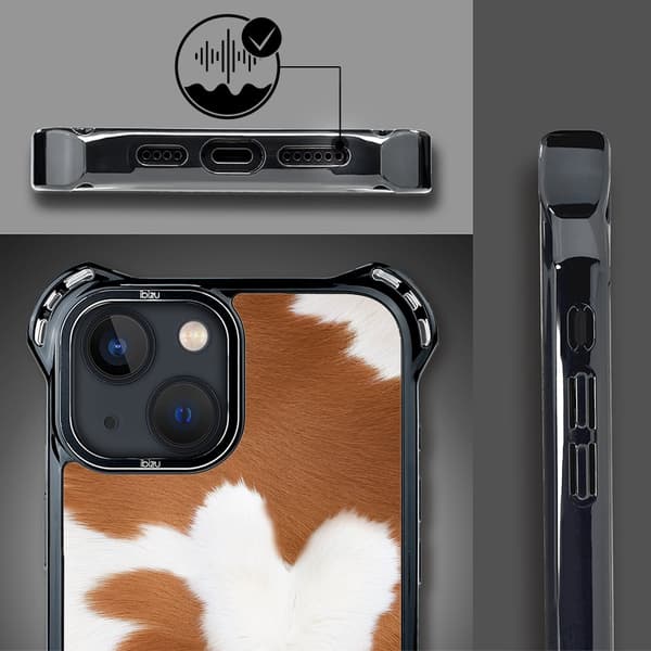 iPhone 13-cover IBIZU DropGuard Ultra med MagSafe, Call of Nature, Alpine Cow