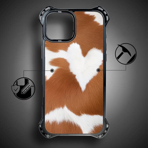 iPhone 13-cover IBIZU DropGuard Ultra med MagSafe, Call of Nature, Alpine Cow