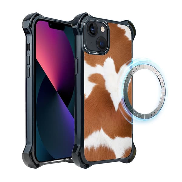 iPhone 13-cover IBIZU DropGuard Ultra med MagSafe, Call of Nature, Alpine Cow