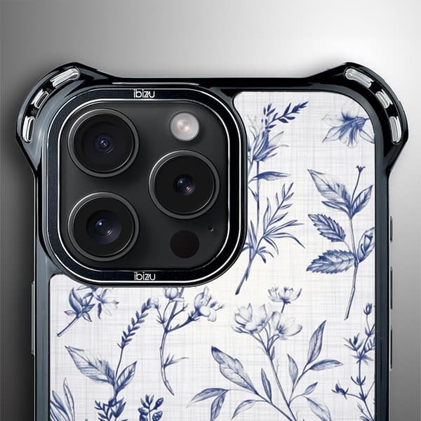 iPhone 14 Pro Max IBIZU DropGuard Ultra-skal med MagSafe, Pastel Bloom, Azure Whispers