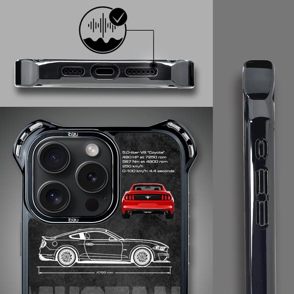 Etui til iPhone 14 Pro IBIZU DropGuard Ultra med MagSafe, TechDrive, GT V8 “Coyote”