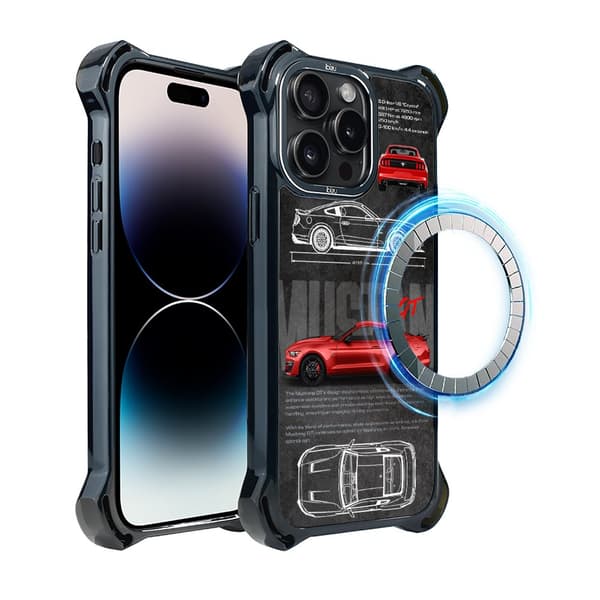Etui til iPhone 14 Pro IBIZU DropGuard Ultra med MagSafe, TechDrive, GT V8 “Coyote”