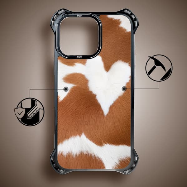 iPhone 14 Pro Max cover IBIZU DropGuard Ultra med MagSafe, Call of Nature, Alpine Cow