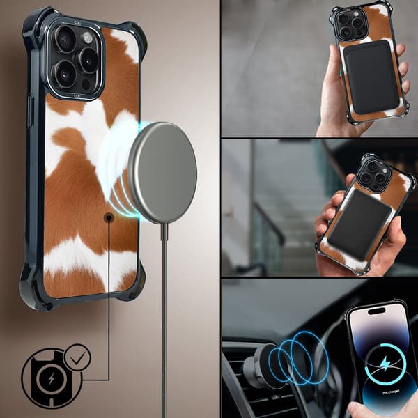 iPhone 14 Pro Max cover IBIZU DropGuard Ultra med MagSafe, Call of Nature, Alpine Cow