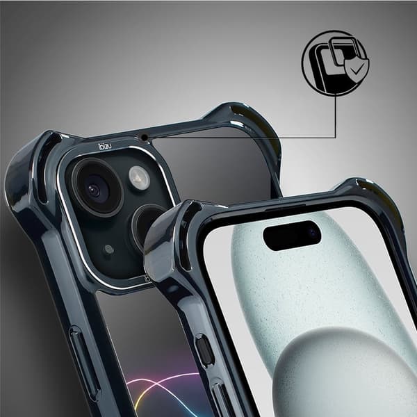 iPhone 15-fodral IBIZU DropGuard Ultra med MagSafe, #ElectroMove, Basketball Spirit
