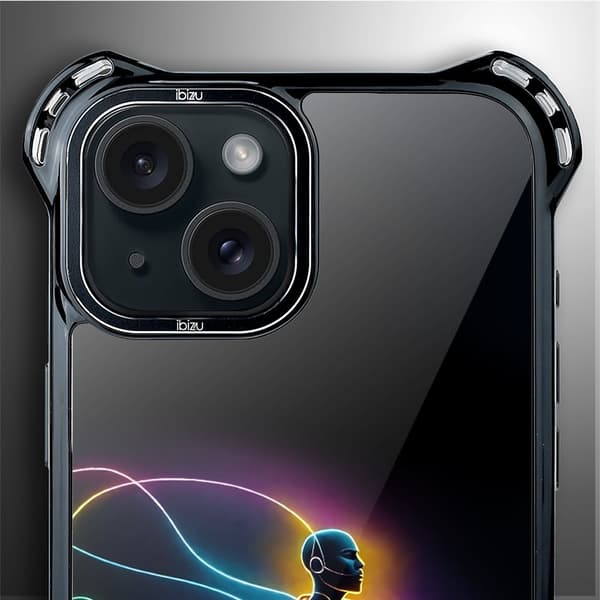 iPhone 15-fodral IBIZU DropGuard Ultra med MagSafe, #ElectroMove, Basketball Spirit