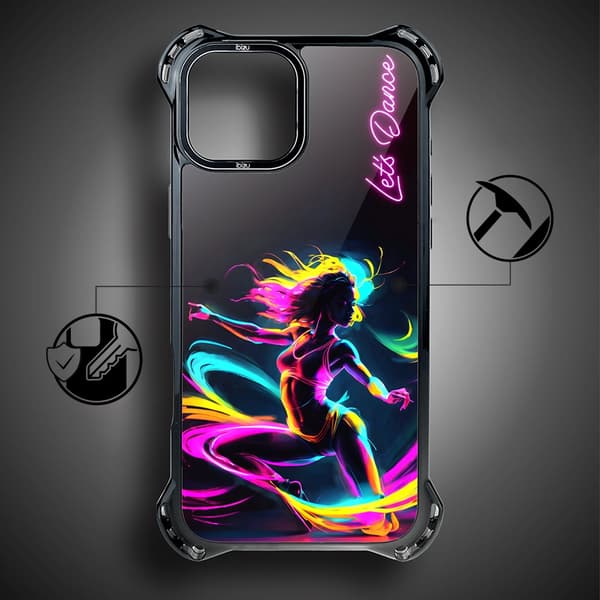 IBIZU DropGuard Ultra iPhone 13-cover med MagSafe, #ElectroMove og danserytme