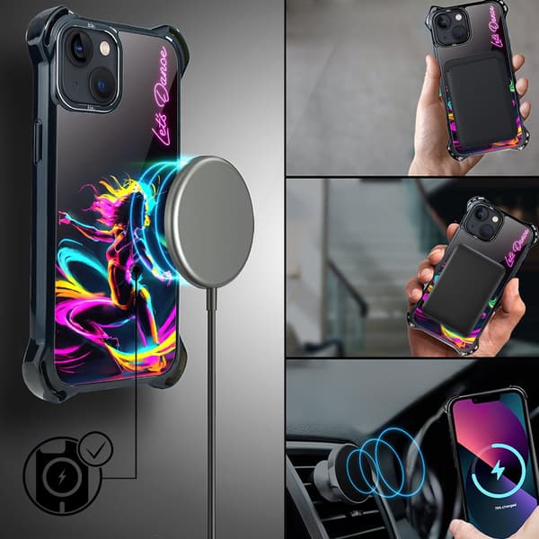 IBIZU DropGuard Ultra iPhone 13-cover med MagSafe, #ElectroMove og danserytme