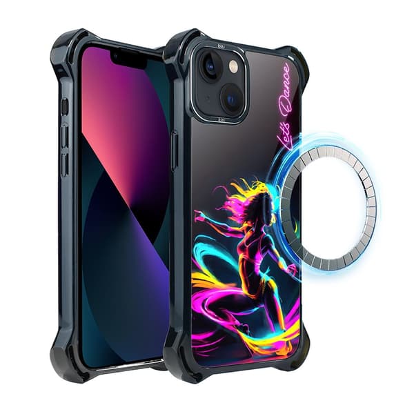 IBIZU DropGuard Ultra iPhone 13-cover med MagSafe, #ElectroMove og danserytme