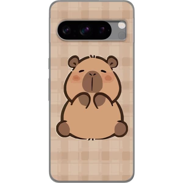 Google Pixel 8 Pro Genomskinligt Skal Mobilskal kawaii capybara flera figurer japansk stil