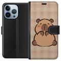Miniatyrbillede 1 af 4: Apple iPhone 13 Pro Tegnebogsetui Mobilskal kawaii capybara flera figurer japansk stil