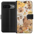 Miniatyrbillede 1 af 3: Google Pixel 9 Tegnebogsetui Kawaii capybara mobilskal med gulliga djurmotiv