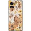 Miniatyrbild 1 av 3: Motorola Edge 30 Ultra Genomskinligt Skal Kawaii capybara mobilskal med gulliga djurmotiv