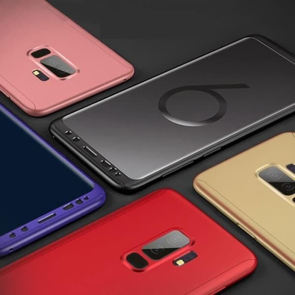 Coque pour Samsung Galaxy S9 - PHONILLICO - Full 360 Svart - Ultra Slim - Integralt skydd